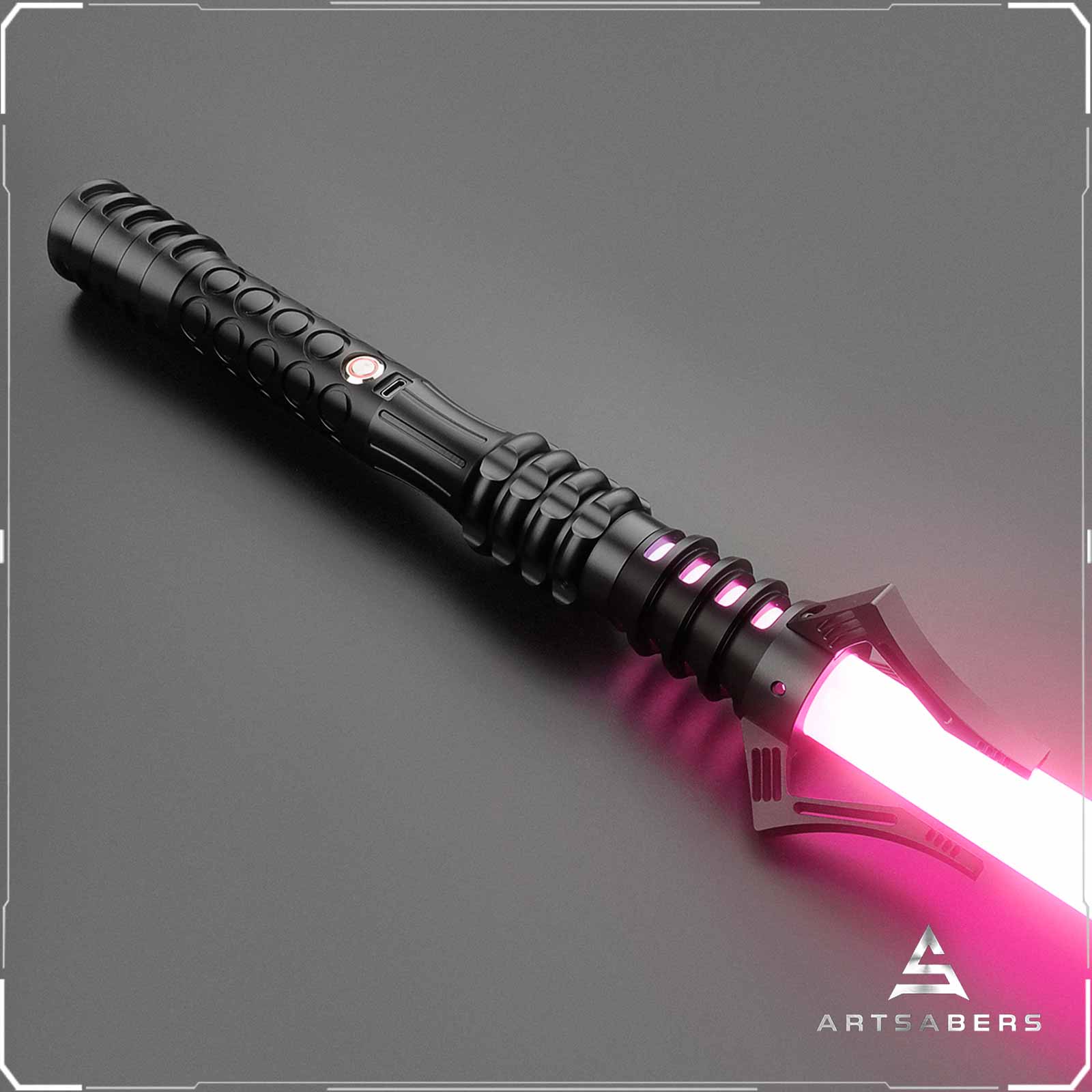 Black Crusher Base lit Blade Lichtschwert Force FX Heavy Dueling Lichtschwert