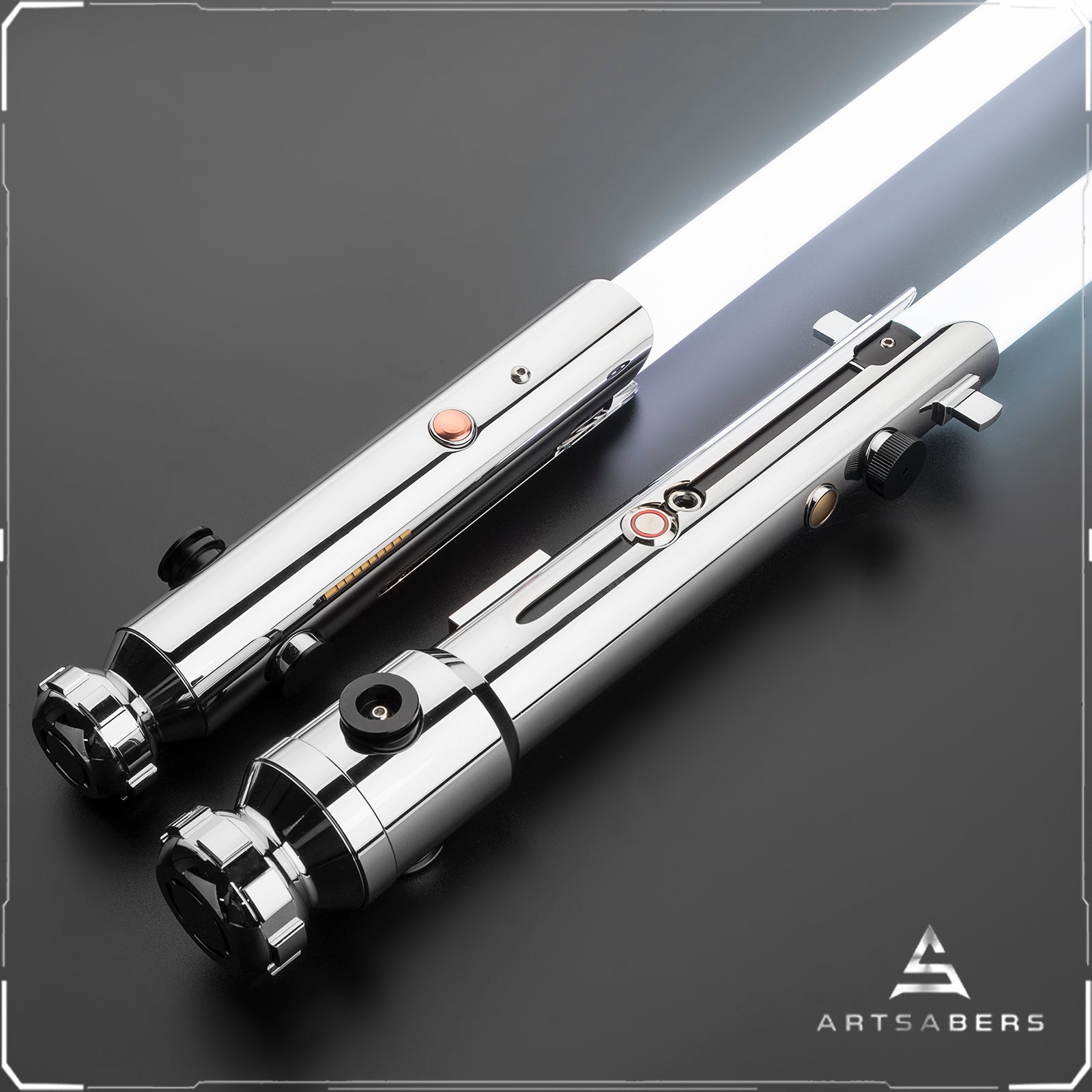 Ahsoka Tano Shoto Lichtschwert Force FX Lichtschwert Star Wars Schweres Duell-Lichtschwert 2 Griffe + 2 Klingen ARTSABERS